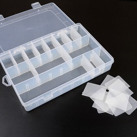 24-Compartment DIY Multi-Purpose Organizer Storage Case 2ea