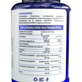 Zen Natura 60 Billones De Probioticos 60 Cápsulas Sabor Sin Sabor