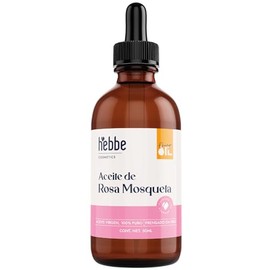 HEBBE - ACEITE DE ROSA MOSQUETA | Previene Cicatrices y Estrías | Regenera y Reafirma la Piel | Reduce Manchas y Ojeras | 50 ml | Antiedad y Reparador Cutáneo | Sin Parabenos | Útil para Masajes Faciales