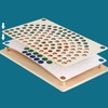 Wooden Peg Board Beads Game Educational Rainbow Clip Beads Puzzle