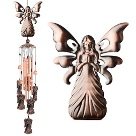 JIAUFU Angel wind chimes for outdoor hanging, gifts for fathers, mothers, family, friends, colleagues, lawn garden decoration, wind chime for garden decoration, outdoor, yard, patio and home