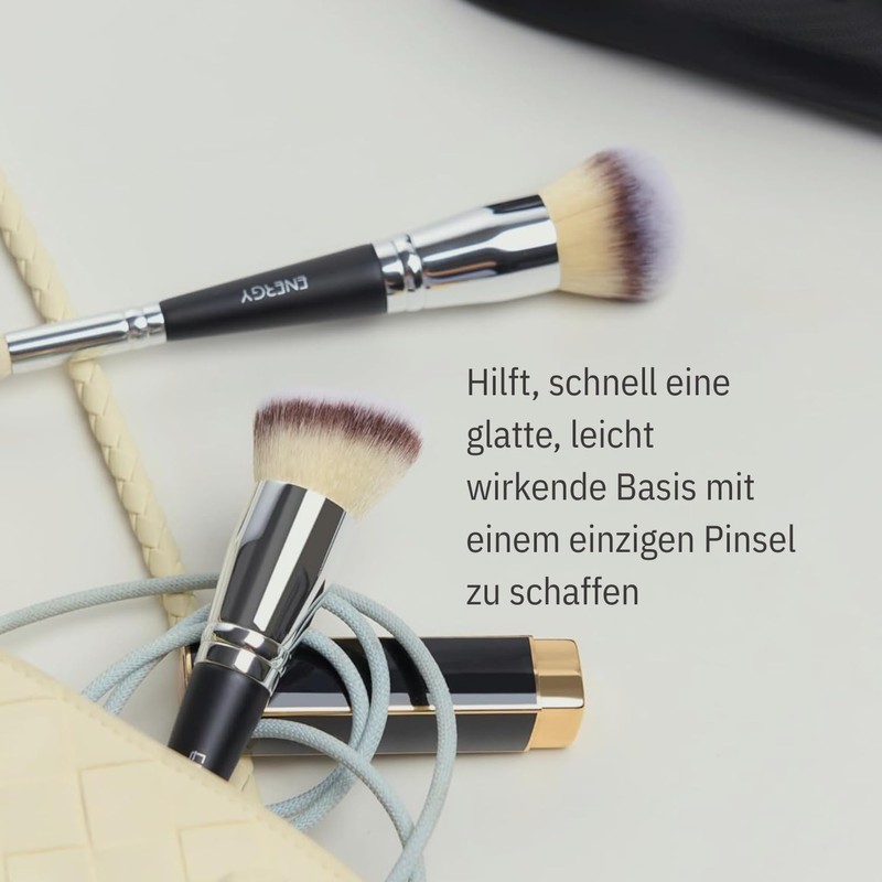 ENERGY Double Sided Foundation & Concealer Brush - 2-in-1 Angled