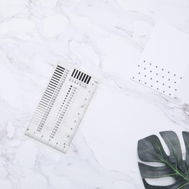 High Precision Gauge Film Ruler for Scratch Inspection, Defect Detection, Transparency Measurement, and Line Width Ruler, Transparent Plastic, 4.09 X 2.4 X 0.08 Inches