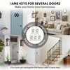 Haidms 5 Pack Matte Black Door Knobs with Lock and