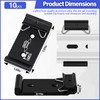 Hicarer 10 Pcs Din Rail Mount Clip 1.08 Inches Width