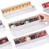 RomanticBaking 50 Pack Long Strawberry Boxes Macaron boxes Truffle Boxes