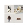 Ulisty Women's Small Faux Fur Rabbit Fur Backpack Furry Drawstring