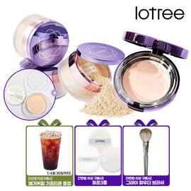 Lotree Transparent Makeup 2-Piece Set [Lotree] Loose Powder No. 23 + Rosa Centifolia Powder Pact No. 23 (Gift) Portable Container 2 Puffs / 투명 메이크업2종세트[로트리]루스파우더 23호+로사 센티폴리아 파우더팩트23호(증정)휴대용기 퍼프2P