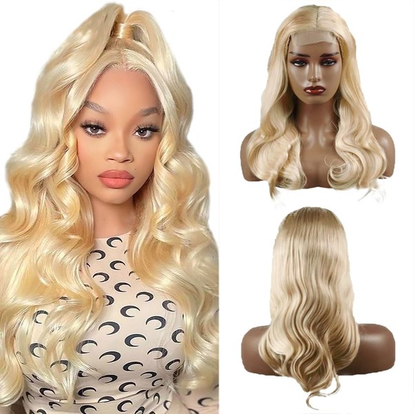 Creuost 613 Inch Real Hair 613 Blonde Wig Human Hair
