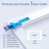 Yecaye Canaletas para Cables Pared de 2.88 m, Cubre Cables