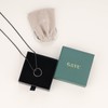 GAVU Men's Ring Holder Stainless Steel Black Pendant Box Chain