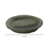 HomArt Rustic Terra Cotta Saucer 6.25-Inch, Moss Grey
