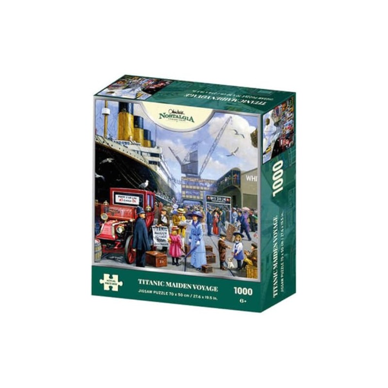 Kevin Walsh K33015 Nostalgia Titanic Maiden Voyage 1000 Piece Jigsaw