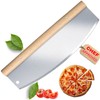 Pizza Rocker Cutter - Stainless Steel for Effortless Pizza Slicing