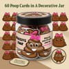 Cards Jar 60 Positive Poop Cards, Positive Affirmations-Cards, Jar, Gifts