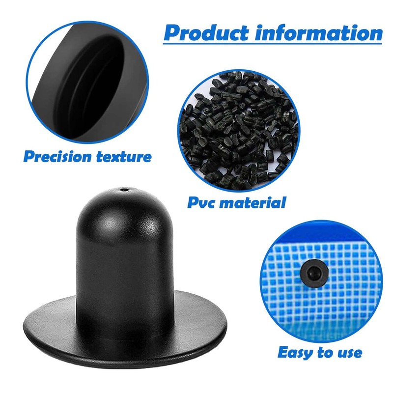 SUBTAVIK 4 Pieces Pool Plug Stopper, Replacement Pool Wall Plugs