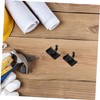 Operitacx 12pcs Cabinet Skirting Plinth Clips Brackets Plastic Shelf Support