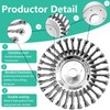 6 Inch Heavy Duty Steel Wire Trimmer Blade, Unbreakable Wire