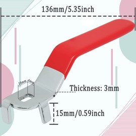 Iron Steel Ball Valve Handle for DN32 Ball Valve,Valve Switch Handle,Ball Valve Handle Accessories(2pcs,Red 6x10mm)