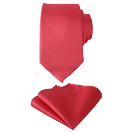 Man of Men Ties, Pocket Square Sets, Neckties, Corbatas Para Hombres for Men - Raspberry
