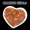 HTVRONT Holographic Chunky Orange Glitter - 100g/3.53oz Mixed Glitter for