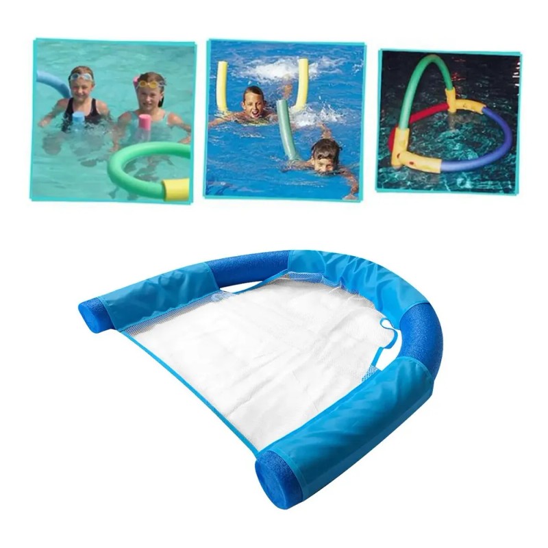 Silla Flotante Portátil Con Asiento De Malla Flotante, Azul
