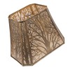 SWAIFDEE Etched Forest Metal Lampshade, Rectangle Large Lamp Shade Fitter