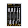 TOUGH MASTER 9 Piece Spade Drill Bits Set, ¼ Inch