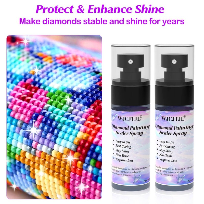 Upgraded Diamond Painting Sealer Spray - 30 Minutes Quick Dry