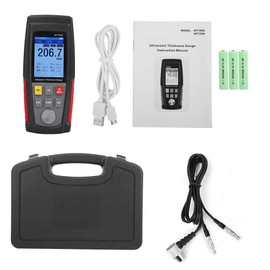Thickness meter, WT100A ultrasound, thickness meter, high precision digital ultrasound, thickness meter, USB, charging for metal, plastic, ceramic, glass, etc.