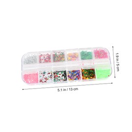 Vaguelly 3 Boxes Colorful Nail Sequins of Decorative Nail Charms for DIY Manicure for Salon Use Variety of Styles