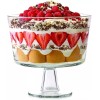 Royalty Art European Trifle Bowl with Pedestal, Round Dessert Display
