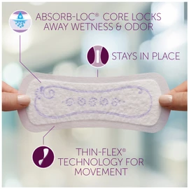 Poise Microliners Regular Length, Lightest Absorbency, 54 Count
