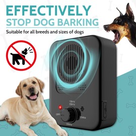 Anti Barking Device for Dogs, Ultrasonic Dog Barking Deterrent Device, Rechargeable Dog Barking Control Device with 3 Modes, Rechargeable Barking Dog Silencer, Bark Box Stop Neighbors Dog from Barking