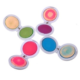 Healeved Colors Temporary Hair Chalks Set DIY Hair Color Pressed Powder Purple Rosy Blue Green Easy to Apply Washable Dye for All Types