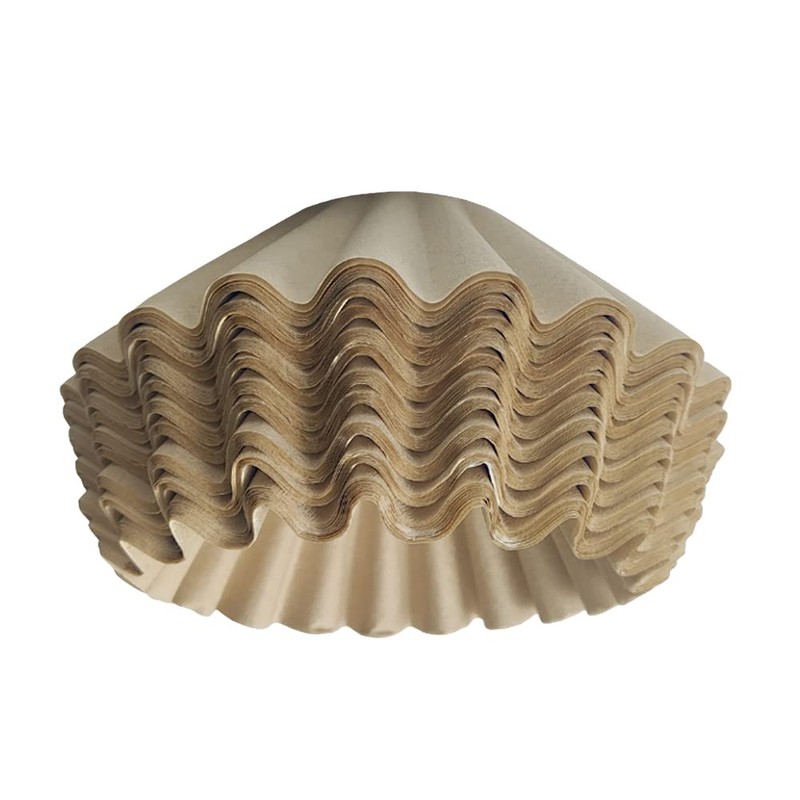 50Pcs Coffee Filter Papers, Brown Cup Basket Coffee Filter Papers,