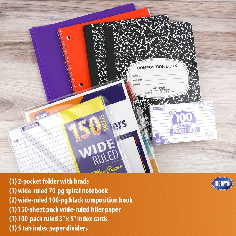 EPI Essential School Supply Kit for Fourth and Fifth Grade