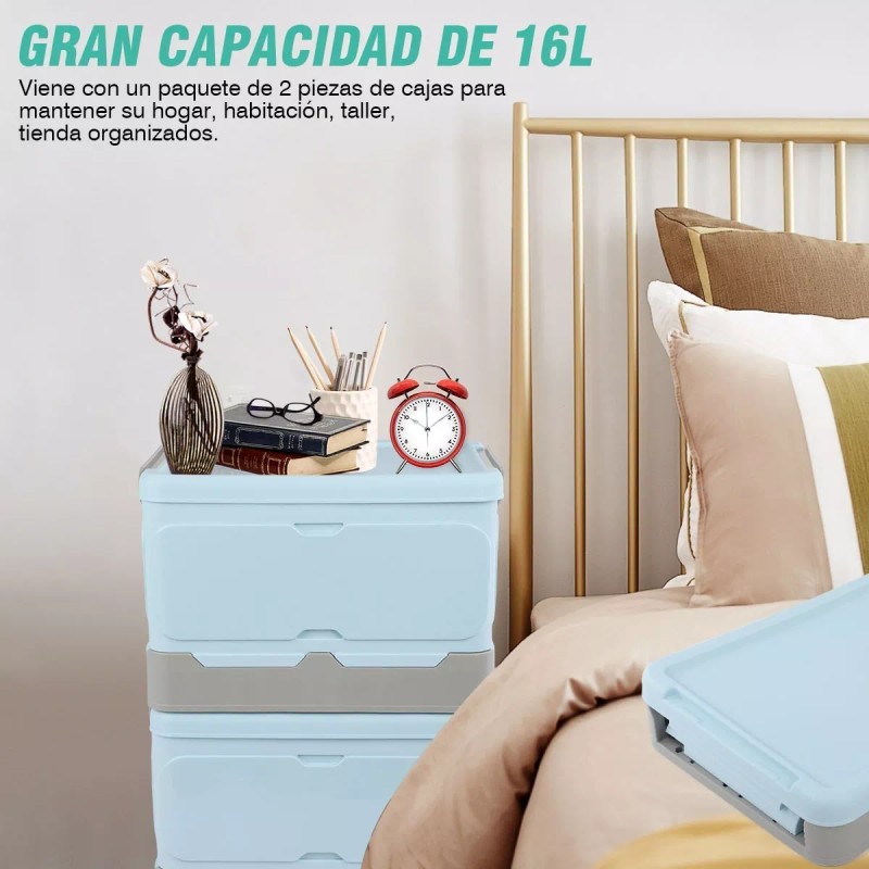 WEHOGAR Caja De Almacenamiento Plegable Para El Hogar Con Tapa