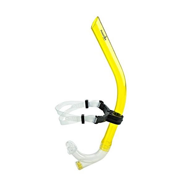 Phantom Aquatics Air-Ease Swimmer's Snorkel, Yellow
