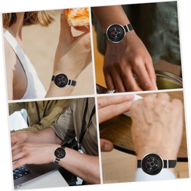 Kisangel Multi-use Small Compass for Hiking Camping Outdoor Activities Practical Wrist Compass Scale for Navigation Positioning