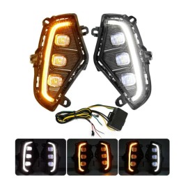Unbranded Dual Color For Toyota RAV4 2019 2020-2024 LED Fog Lights with Turn Signal DRL