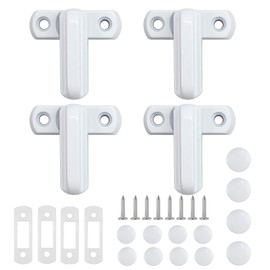 Window Sash Jammer Locks – 4 Pcs Zinc Alloy Sash Window Locks for PVC Door Lock - Anti-Theft Door & Window Security Jammer – Easy Fit Sash Jammers for Home Safety