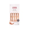KISS Salon Acrylic Press On Nails, Nail glue included, Bareskinned',
