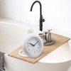 DASNTERED Bathroom Hanging Clock, Waterproo-f Bathroom Shower Clock Dual Purpose