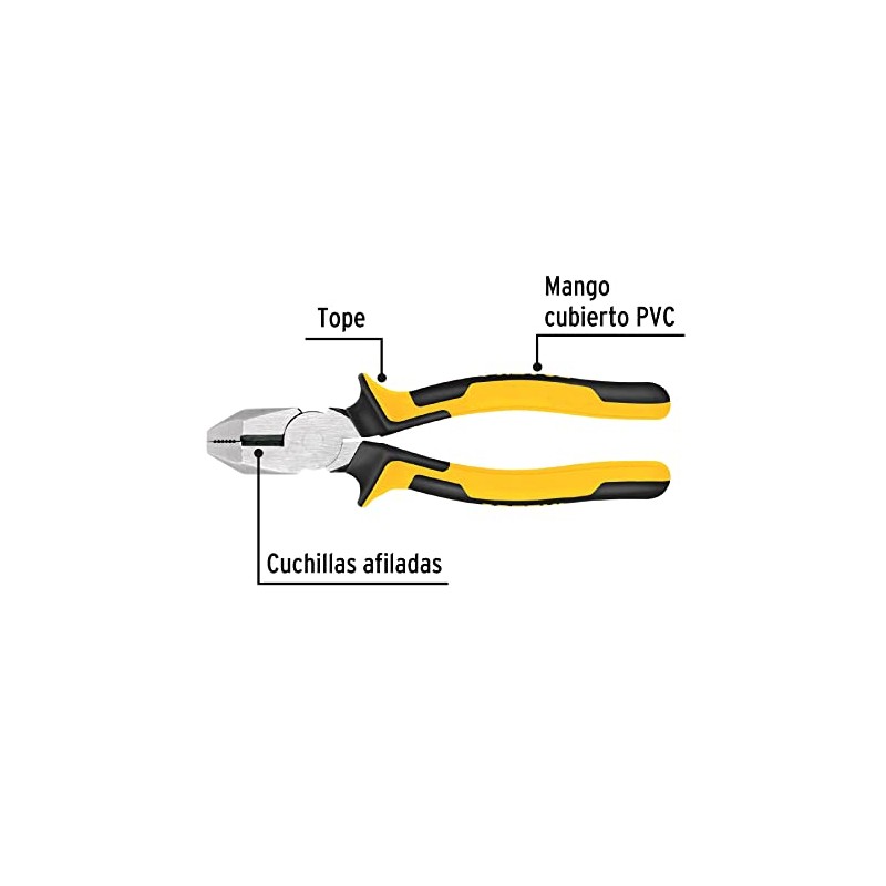 Pretul 219-PX, Pinza p/electricista 9" cabeza cuadrada Comfort Grip