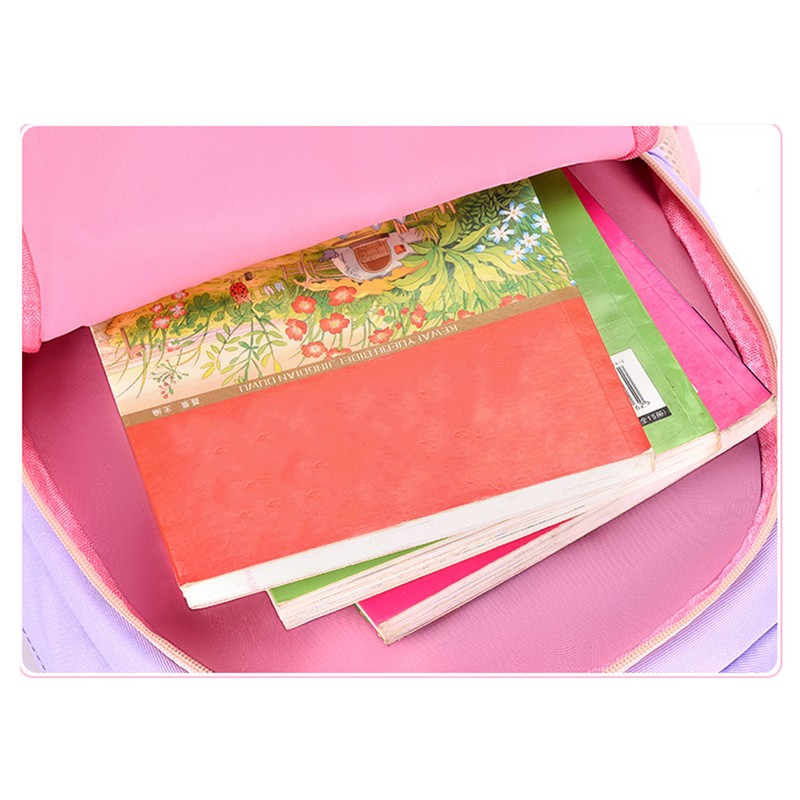 Kids Backpack Soft Comfortable Multi Layer Large Capacity Oxford Fabric