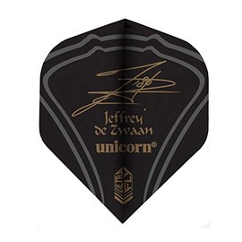 UNICORN UltraFly Dart Flights | Jeffrey de Zwaan The Black Cobra Design Snake Head Design | Big Wing Shape| Ultra Durable 100 Micron Polyester PET