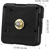 Black Clock Mechanism- Clock Parts Clock Movement Mechanism Replacement High