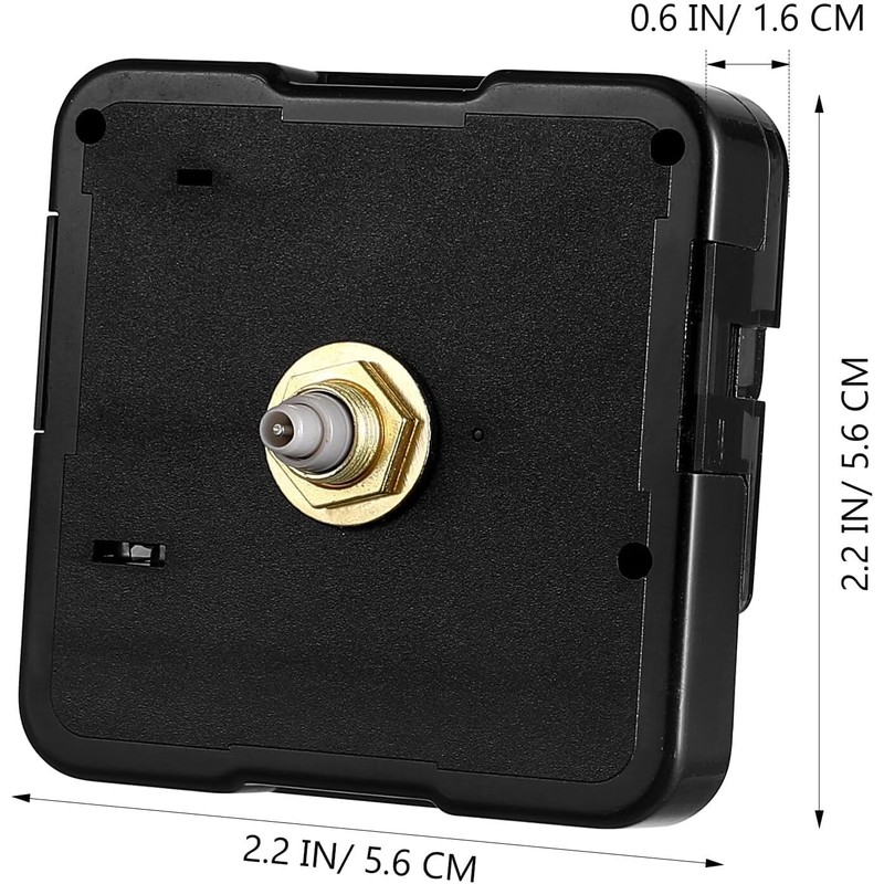 Black Clock Mechanism- Clock Parts Clock Movement Mechanism Replacement High