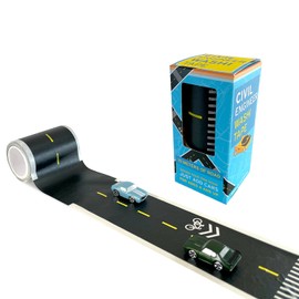 Copernicus Toys Civil Engineer Washi Tape | 10 Meters of Roads, Crosswalks, and Bike Lanes | Make a Town on Your Floor